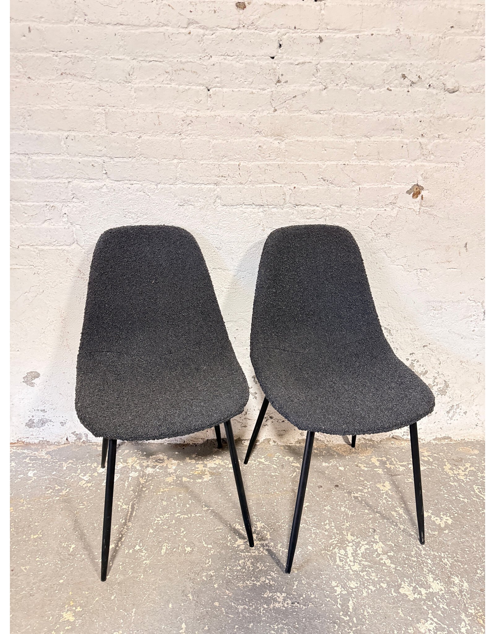 Inmod Sigfried Charcoal Boucle Side Chair