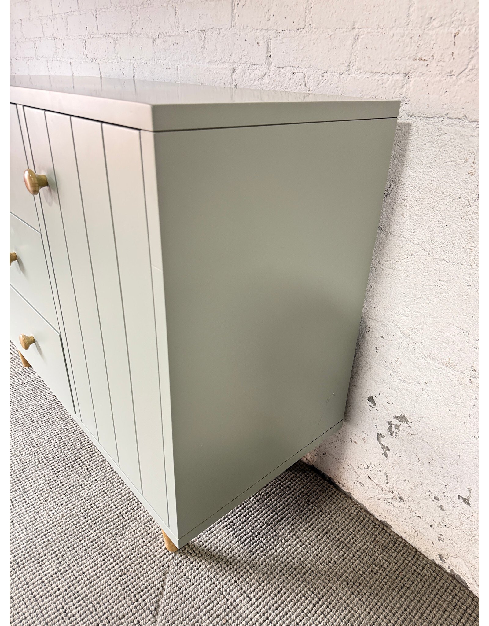 Finn Sage Green Kids Dresser