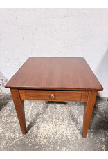 Small Table With Fluted Legs & Drawer