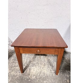 Small Table With Fluted Legs & Drawer