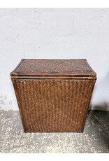 Vintage Woven Rattan Hamper