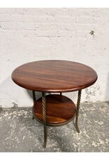 Cherry Accent Table with Twisted Legs