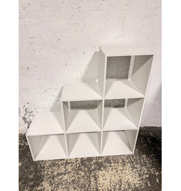 Step White Cube Shelf