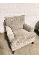 Grey Maze Pattern Armchair