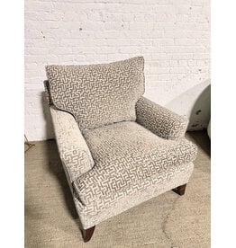 Grey Maze Pattern Armchair