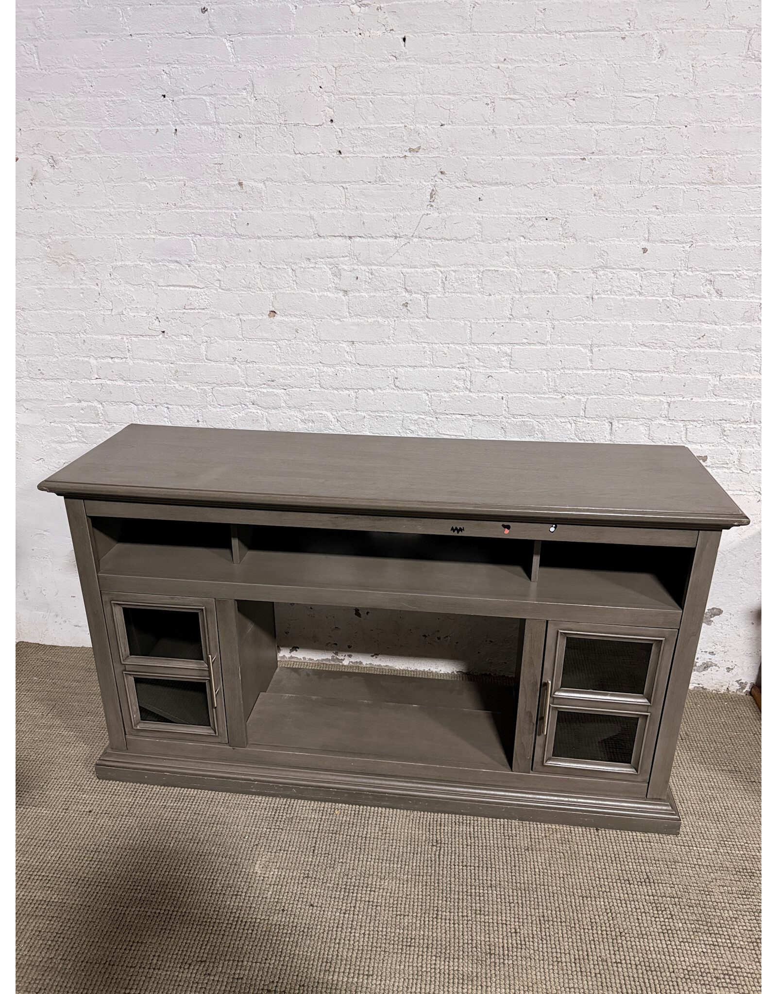 Modern Grey Tv Wood Media Stand