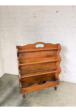 Vintage Wooden Magazine/Book Rack