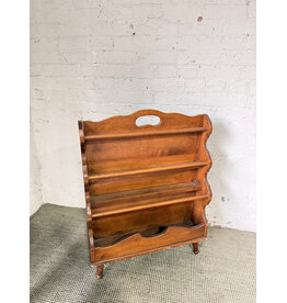 Vintage Wooden Magazine/Book Rack