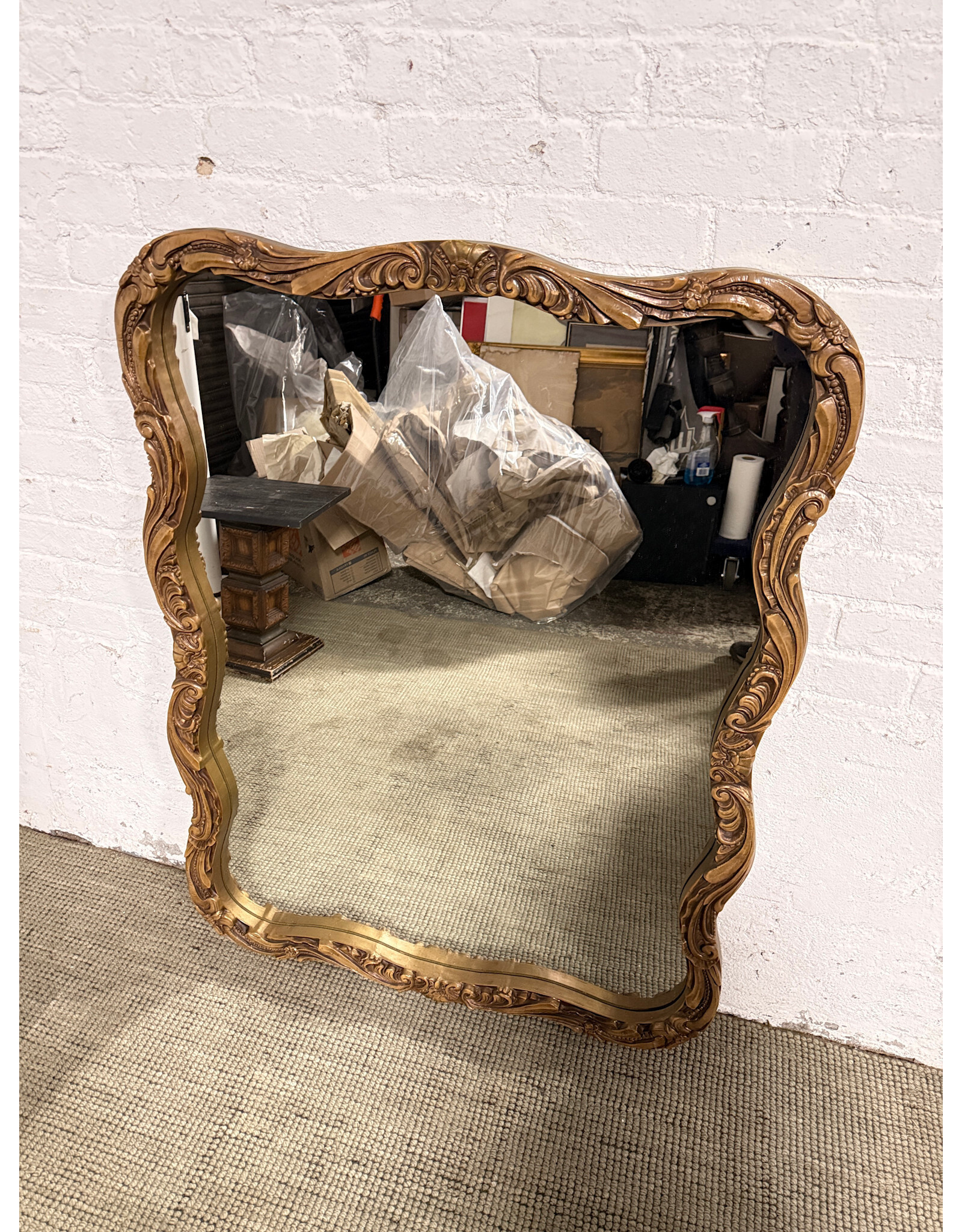 Wooden  Antique Baroque/Rococo Mirrror