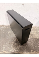 Crate & Barrel Span Wood Gateleg Black Wood Extendable Dining Table