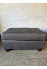 Gray Storage Ottoman