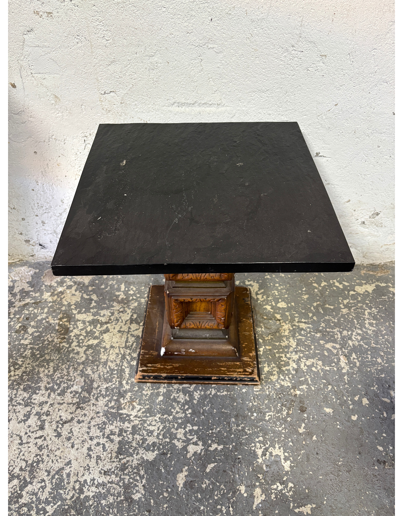 Ornate Slate Top Side Table