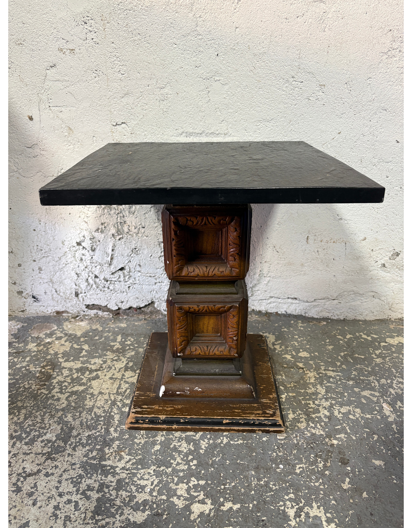 Ornate Slate Top Side Table
