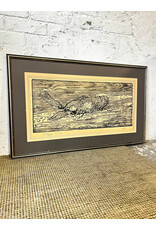 Lobster 4 Karen, framed print on paper, sgnd Salem (no glass)