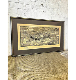 Lobster 4 Karen, framed print on paper, sgnd Salem (no glass)