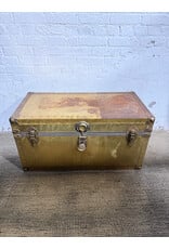 Vintage Style Steel Steamer Trunk