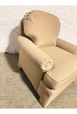 English Style Upholstered Arm Club Lounge Chair
