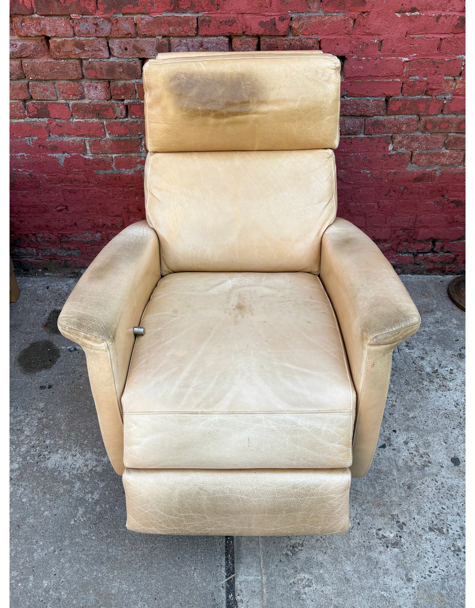 American Tan Leather Recliner