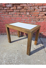 Vintage Wooden with Laminate Top Side Table