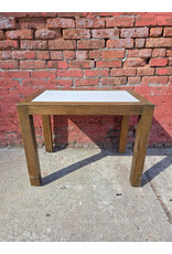 Vintage Wooden with Laminate Top Side Table