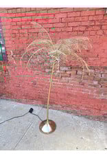 CB2 Gold Palm Tree Floor Lamp