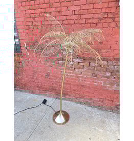 CB2 Gold Palm Tree Floor Lamp