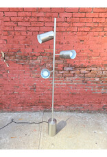 CB2 Trio Brushed Nickel Floor Lamp