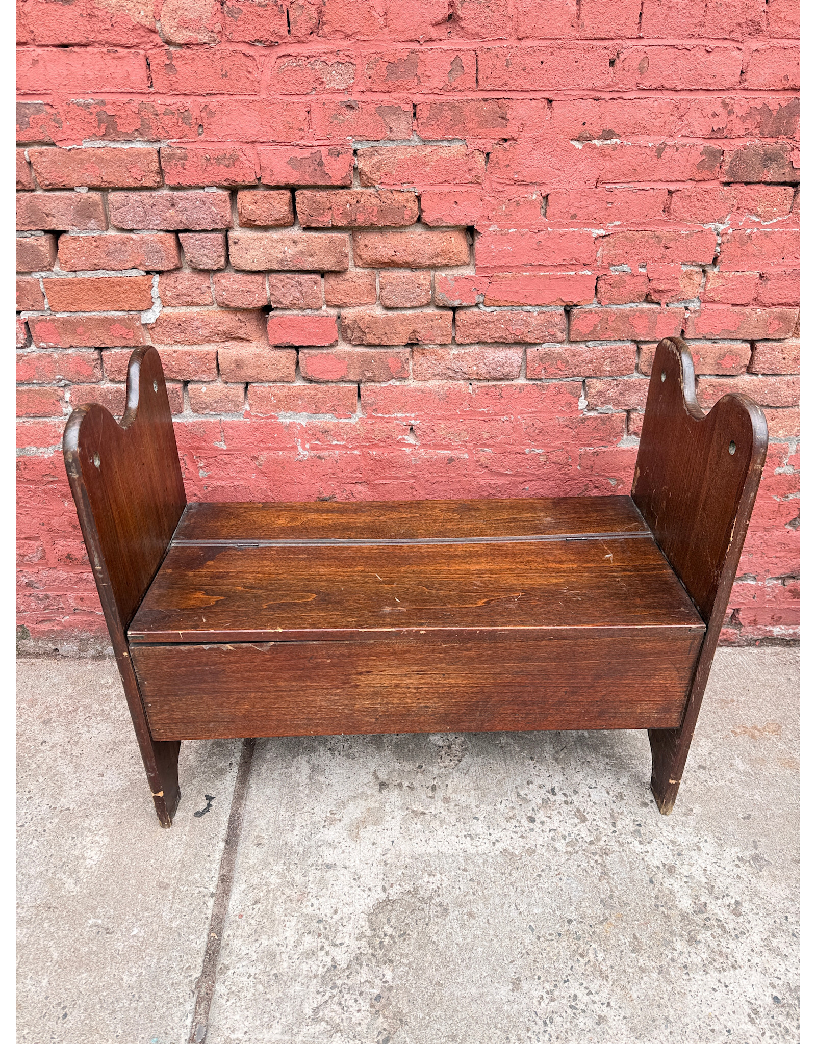 Primitive Early American Storage Bench