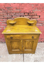 Antique Golden Oak Washstand/Dry Sink Cabinet