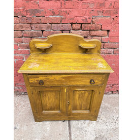 Antique Golden Oak Washstand/Dry Sink Cabinet
