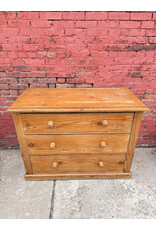 Antique Pine Three Drawer Chest of Drawers