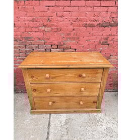 Antique Pine Three Drawer Chest of Drawers