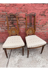 Louis XVI Upholstered Mahogany Side Chair