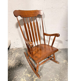Vintage Style Windsor Wood Rocking Chair