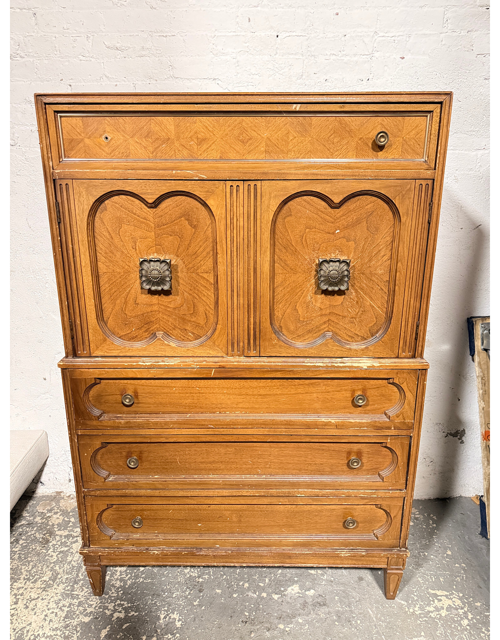 American Of Martinsville Wooden Armoire