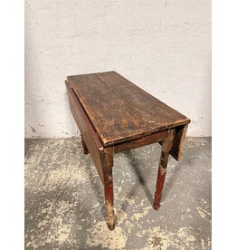 Antique Drop Leaf Rustic Table