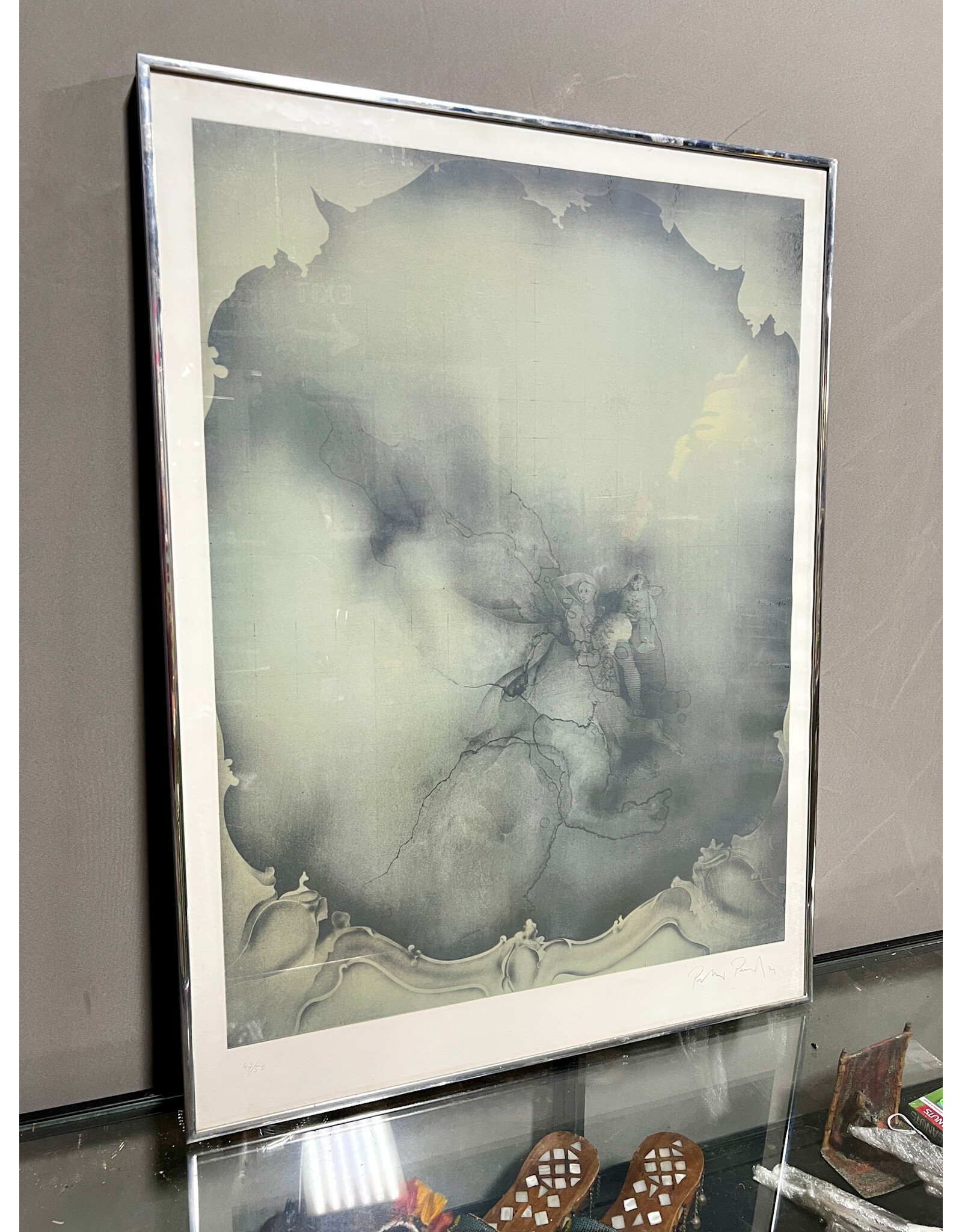 Für Frau Zercher, framed lithograph, sgnd Peter Paul 47/50