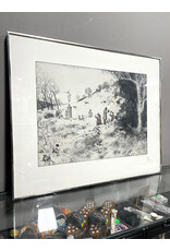 Country Pieces II, framed etching, sgnd Peter Milton, 13/170