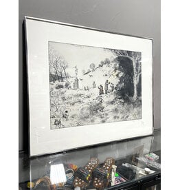 Country Pieces II, framed etching, sgnd Peter Milton, 13/170