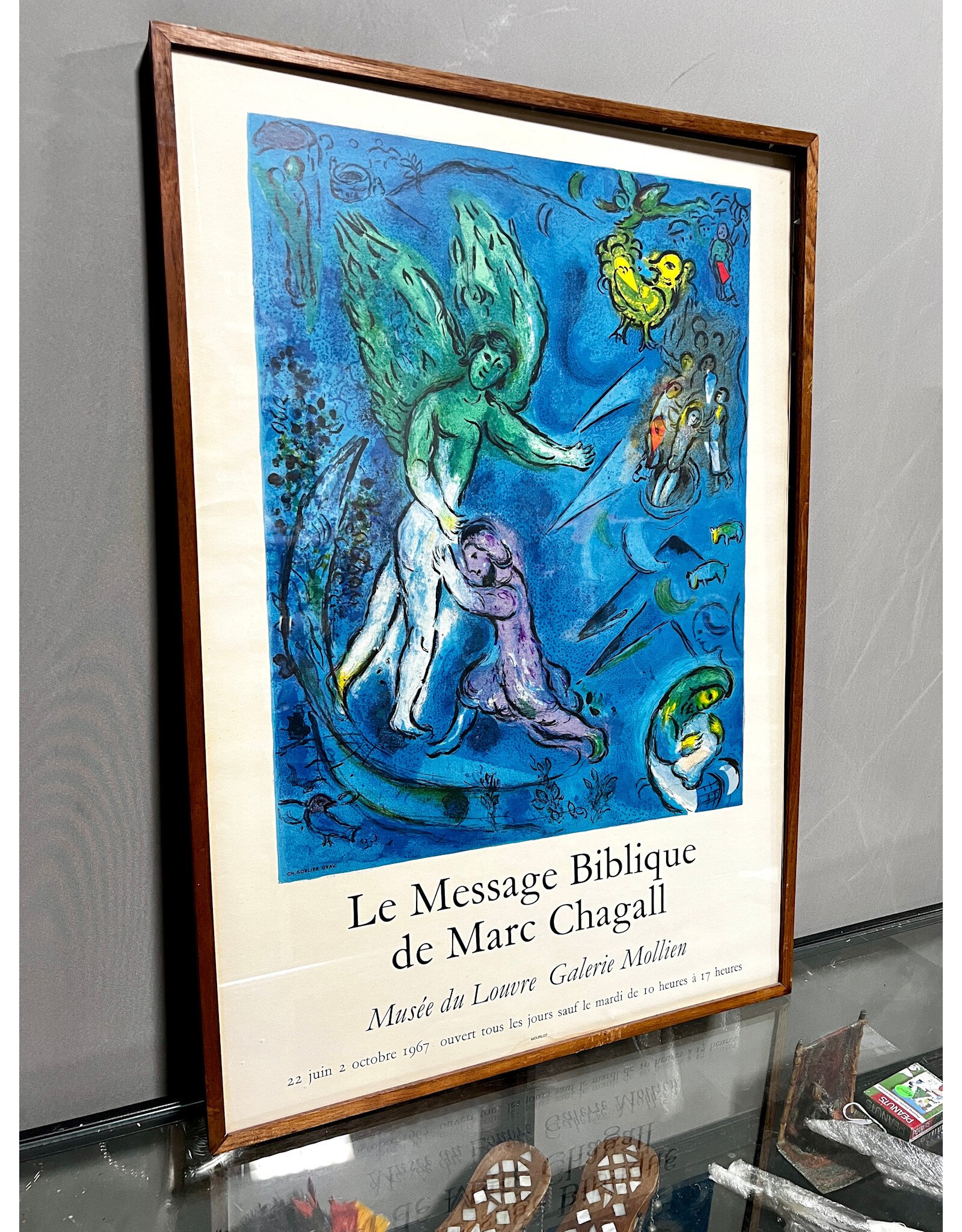 Le Message Biblique de Marc Chagall, framed exhibition poster