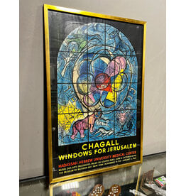 Chagall-Windows for Jerusalem, framed exhibition poster