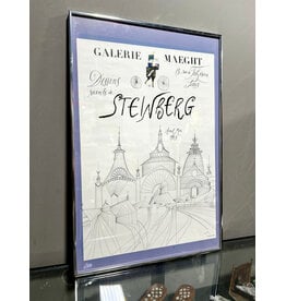 Galerie Maeght-Saul Steinberg, framed vintage lithographic poster