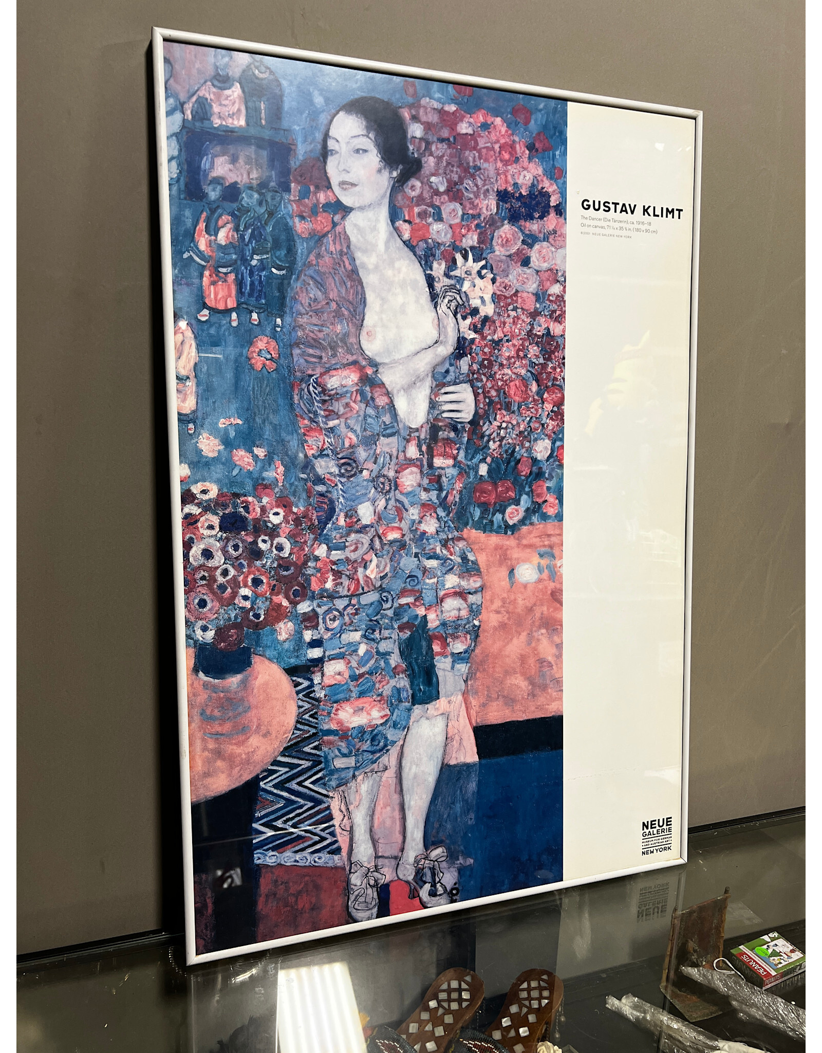 Gustav Klimt at Neue Gallerie, framed exhibition poster