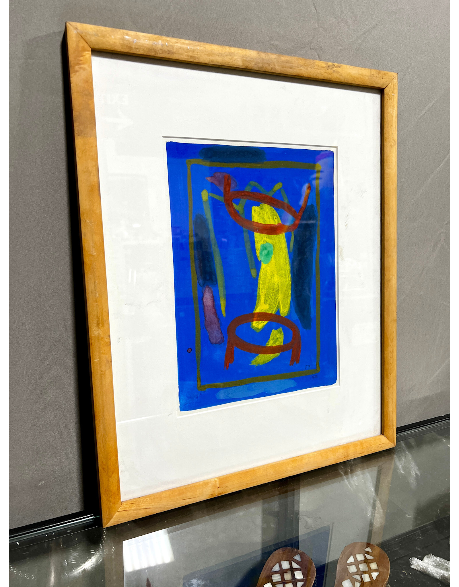 Buncha Bananas, framed print, sgnd FB 4/26