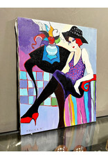 Inspired by "Anna Maria" by Itzchak Tarkay, painting on canvas, sgnd C. Falik '91