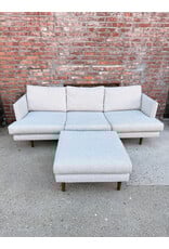 Article Burrard Seasalt Gray Sofa with Ottoman