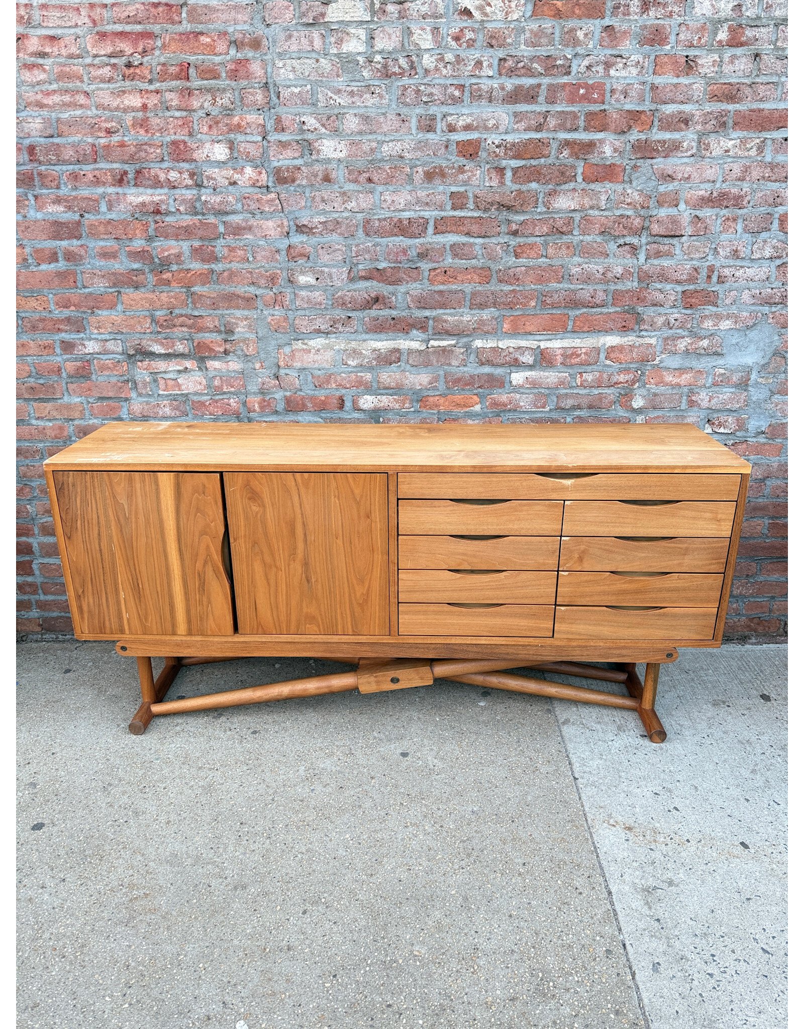 Ingram Wood 9-Drawer Console by Richard Wrightman