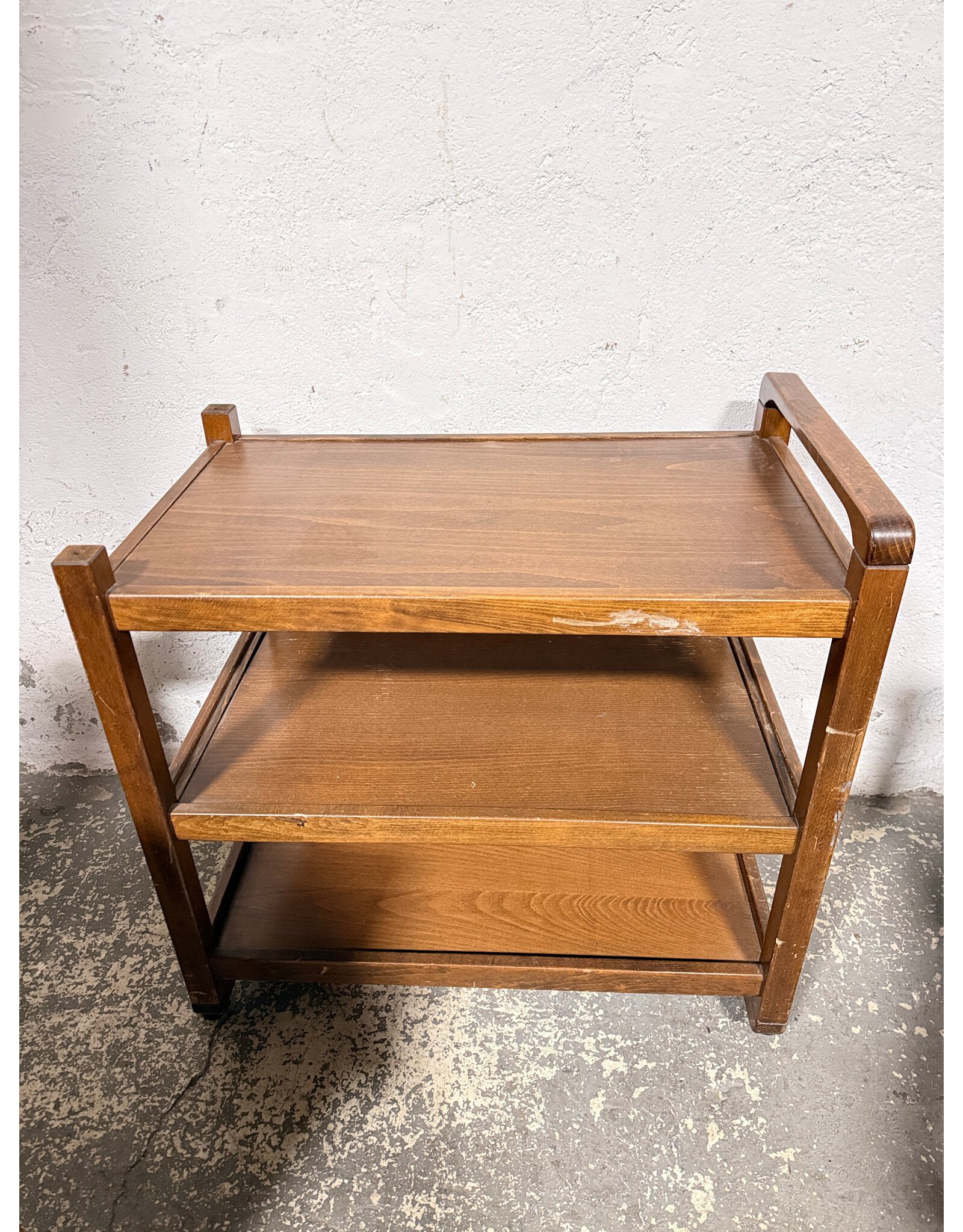 Vintage Wooden Bar Cart