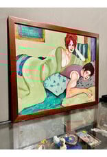 you and who?, framed oil on canvas, sgnd C FALIK '96