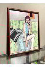 Blue MuuMuu. framed oil on canvas, sgnd C FALIK 10/08